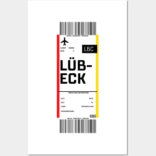 Boarding pass for Lübeck Posters and Art